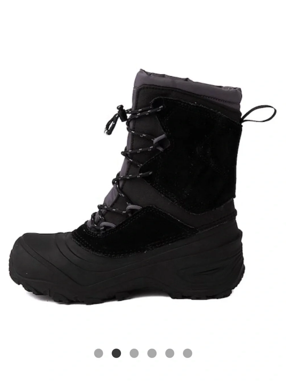 The North Face Youth Alpenglow V Waterproof Black and Grey Winter Boots